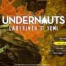 Title screen for Undernauts: Labyrinth of Yomi featuring the game’s logo and main menu interface.