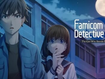 Official cover art for Famicom Detective Club: The Girl Who Stands Behind remake on Nintendo Switch