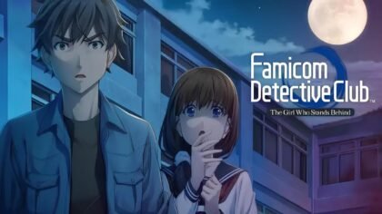 Official cover art for Famicom Detective Club: The Girl Who Stands Behind remake on Nintendo Switch