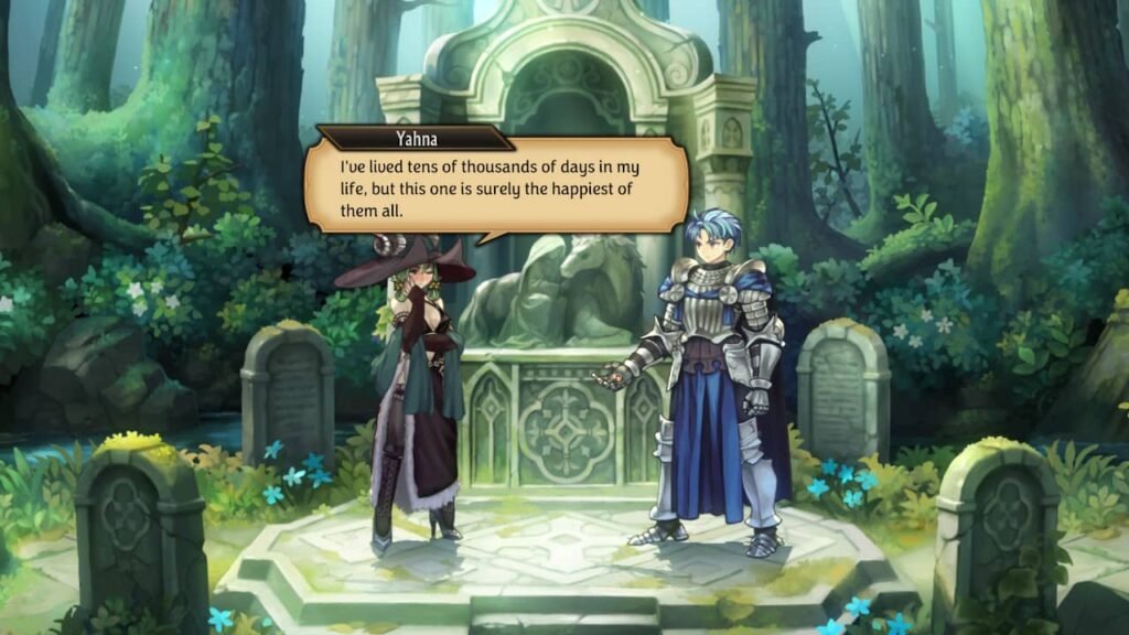 Player character marrying Yahna at the altar in Unicorn Overlord