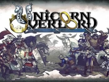 Cover art of Unicorn Overlord for Nintendo Switch featuring main characters in a vibrant fantasy setting