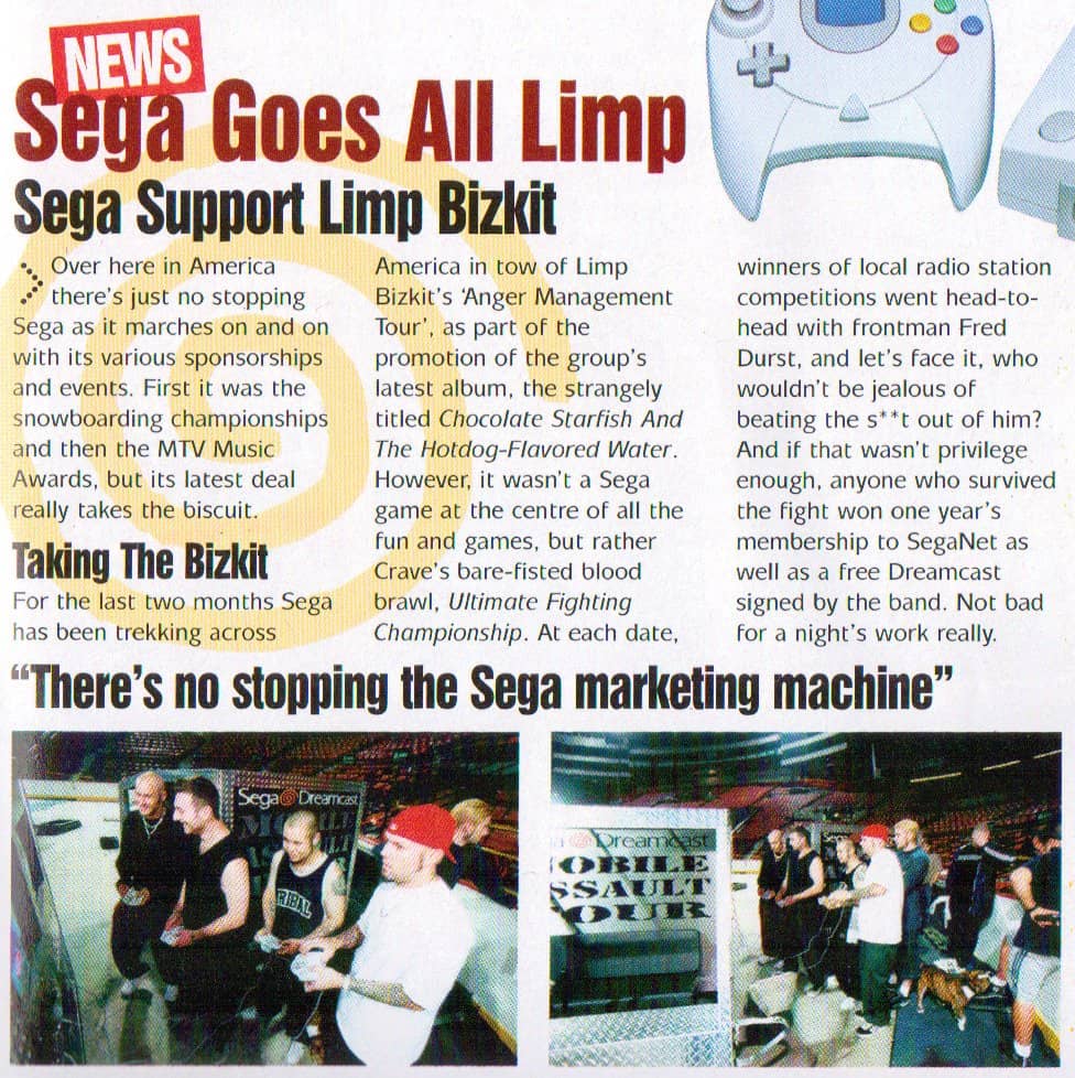 Limp Bizkit on Sega Dreamcast