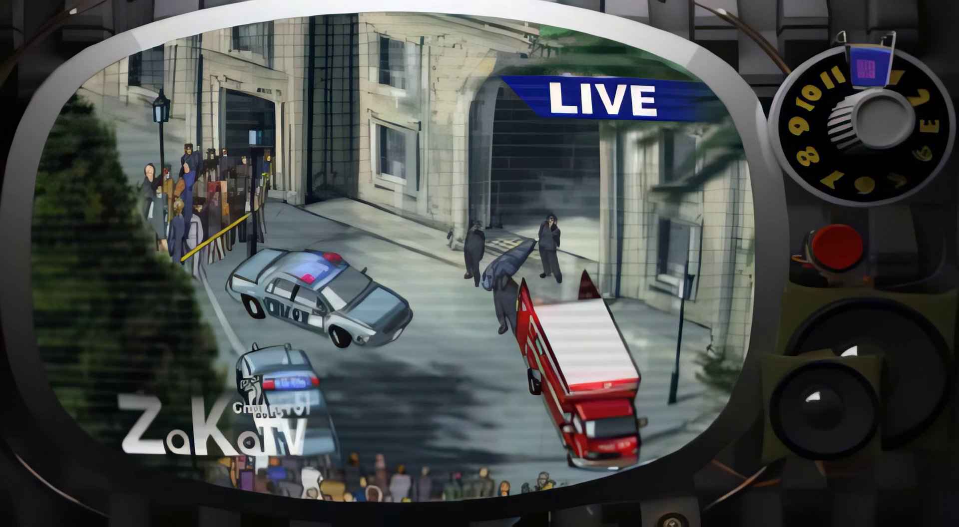AI Upscaled video example in killer7