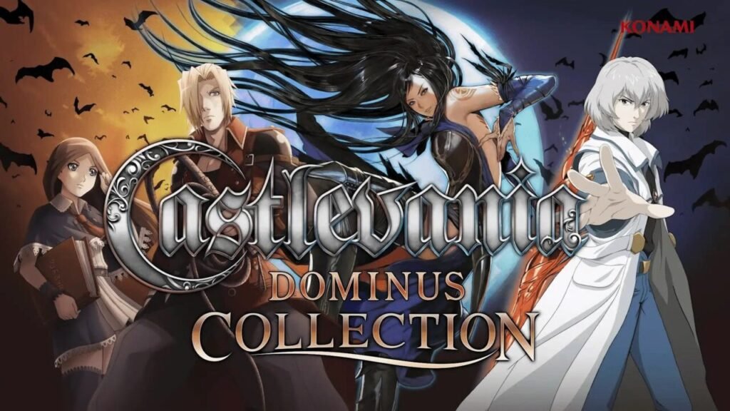Castlevania Dominus Collection key artwork featuring main characters