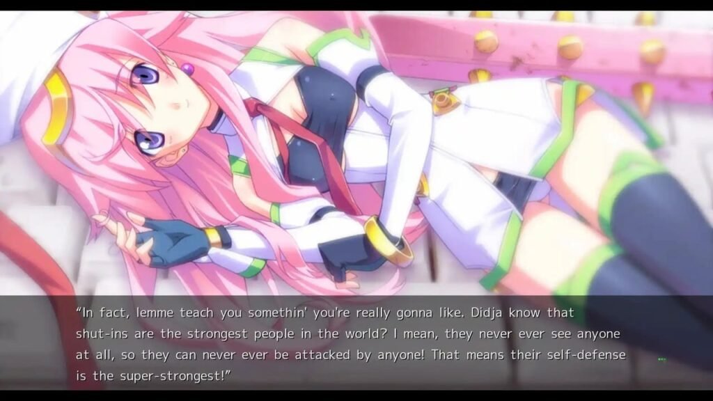 Seria in a delusion speaking to Taku about shut-ins in Chaos;Head Noah.