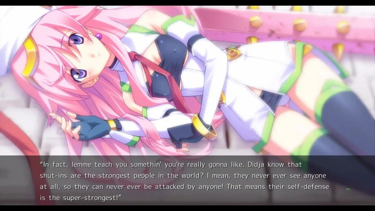 Seria in a delusion speaking to Taku about shut-ins in Chaos;Head Noah.