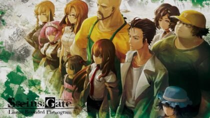 Steins;Gate Linear Bounded Phenogram key art featuring the main cast