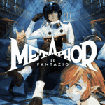 Metaphor: ReFantazio key art showing the protagonist seated in a fantasy interior alongside supporting characters