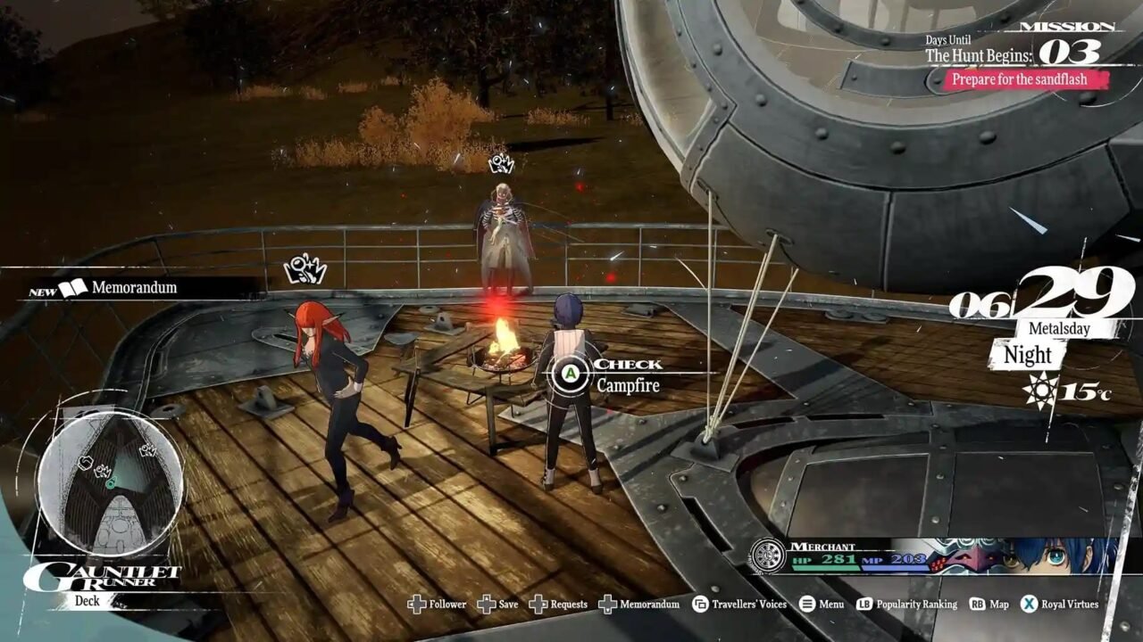 Gauntlet upstairs in-game screenshot used in 11 tips for Metaphor: ReFantazio guide.