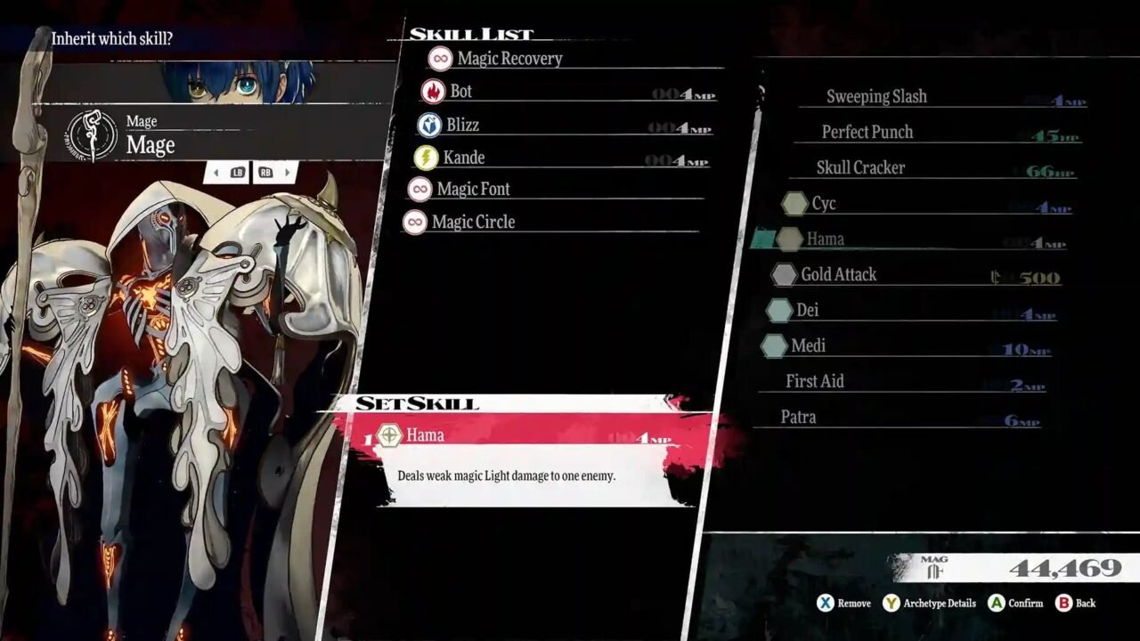 Archetypes screenshot used in 11 tips for Metaphor: ReFantazio guide.