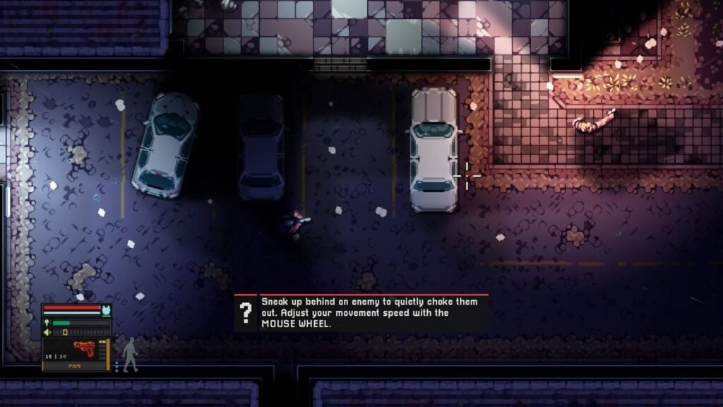 Intravenous stealth tutorial showing how to choke out enemies and control movement speed