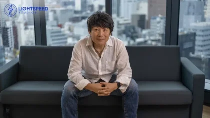 Hideaki Itsuno at Lightspeed Studios Japan office