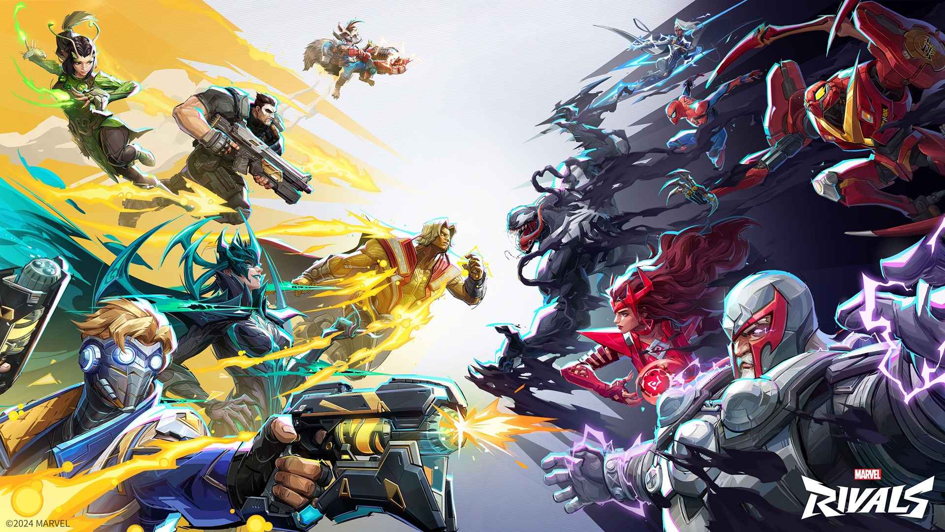 Marvel Rivals wallpaper showing some of the roster.