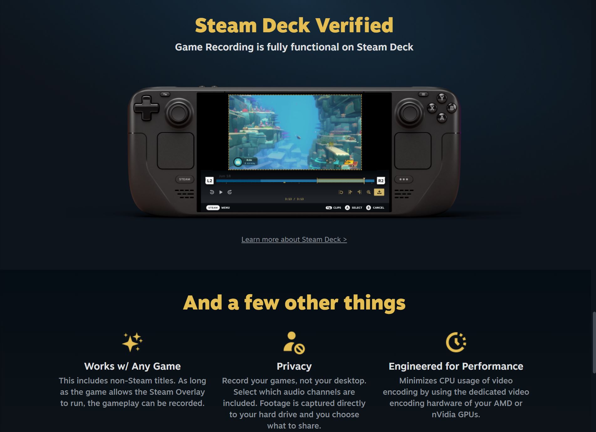 Steam Deck verified visual