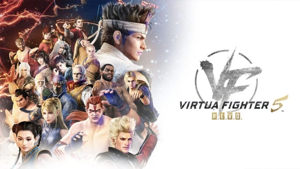 Virtua Fighter 5 R.E.V.O. key art featuring the full character roster