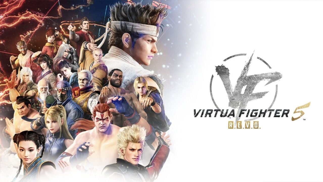 Virtua Fighter 5 R.E.V.O. key art featuring the full character roster