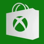Xbox logo inside of a shopping bag with a green background