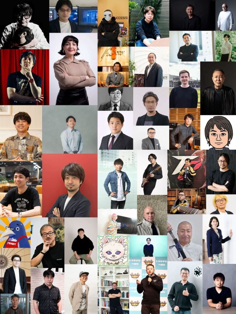 Collage of Japanese game developers featured in Famitsu’s 2025 creator aspirations survey, highlighting industry veterans and rising creators.