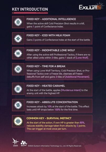 Makiatto key abilities and fixed key effects in Girls’ Frontline 2 Exilium