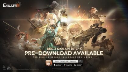 Girls’ Frontline 2 Exilium pre-download promotional artwork with Suomi