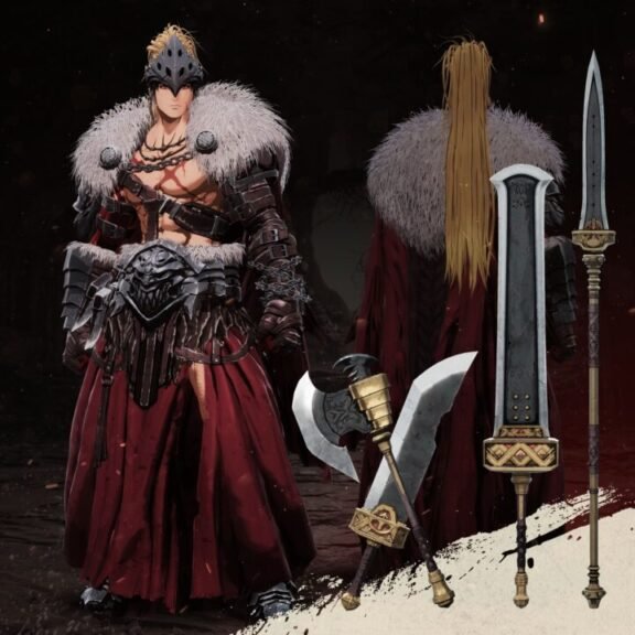 The First Berserker Khazan deluxe edition hero weapon and armor sets