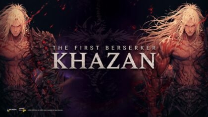 The First Berserker Khazan key art showing dual character forms