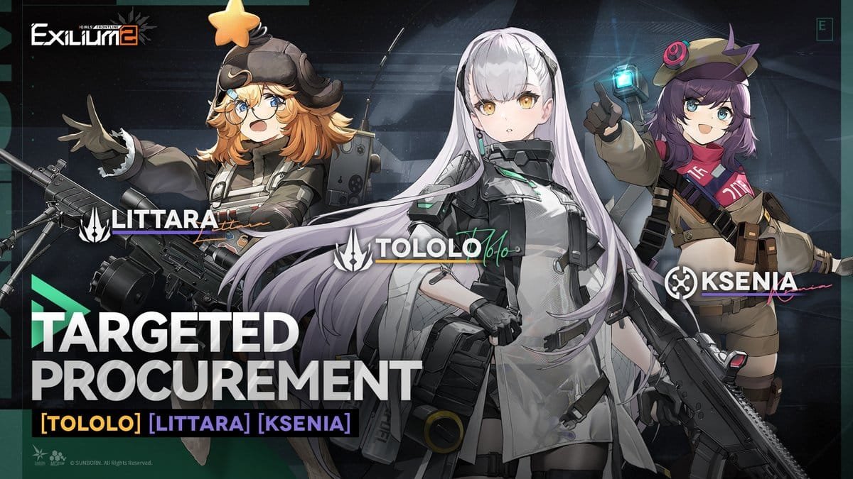 The official Tololo Targeted Procurement rerun banner as discussed in the Makiatto GFL2 guide