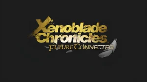 Xenoblade Chronicles Future Connected gold title on black background