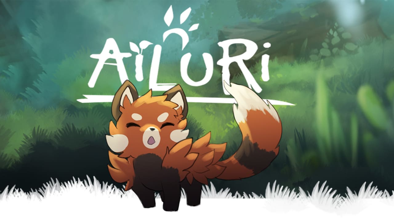 Cover art of Ailuri, a handdrawn indie platformer game.