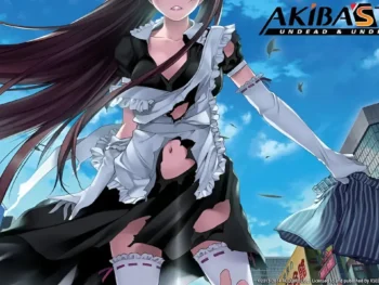 Akiba’s Trip: Undead & Undressed game cover showing a female character with ripped clothes and the game title.