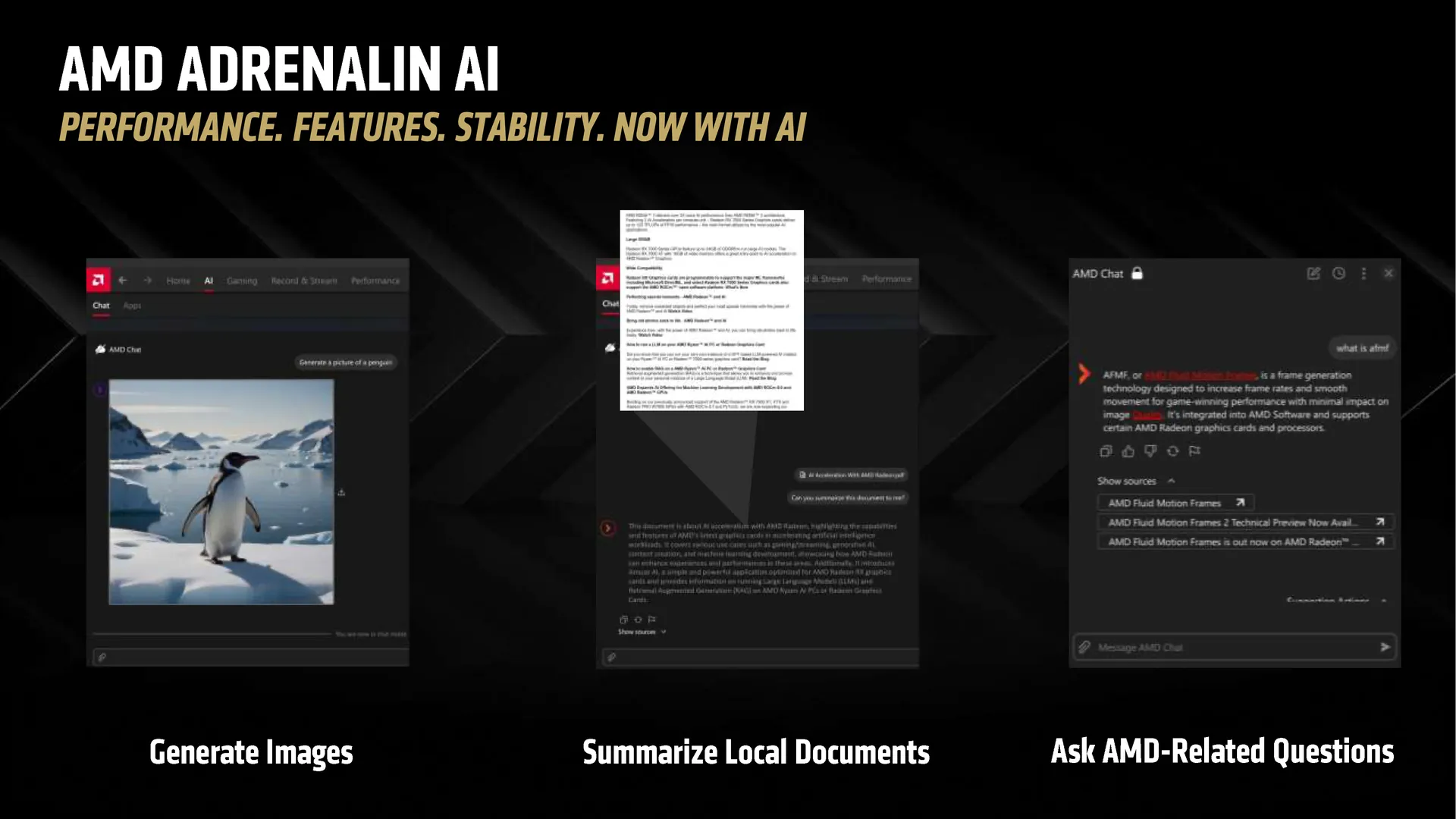 AMD's Adrenaline AI features in RDNA4.