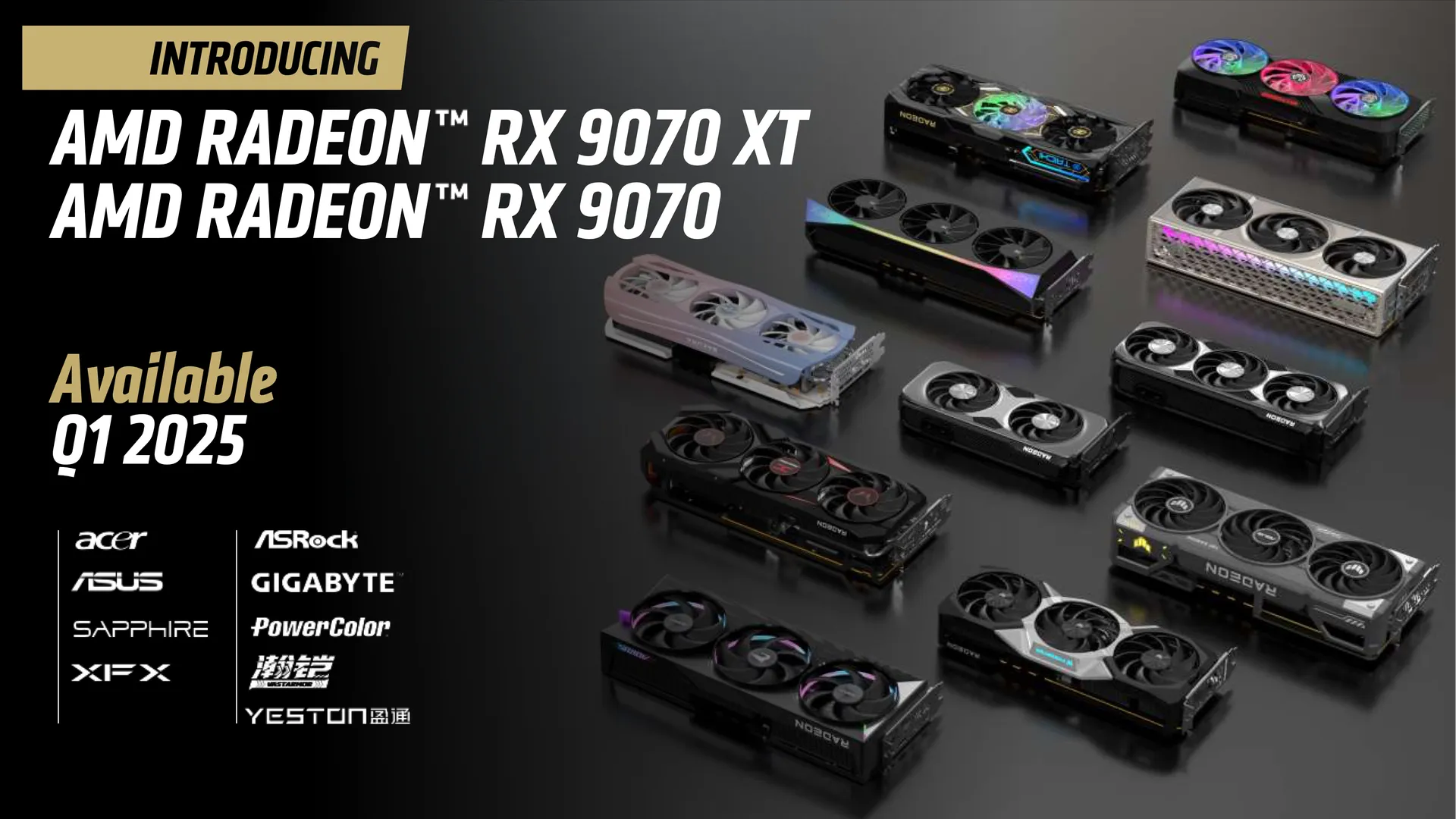 AMD's Radeon RX 9070 series graphics cards.