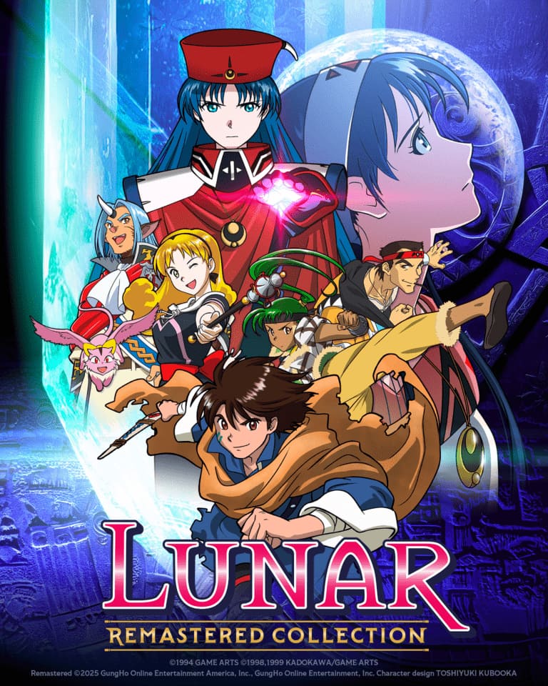 Other side of the reversible cover for Lunar Remastered Collection