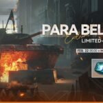 ParaBellum limited-time event artwork in Girls' Frontline 2 Exilium featuring a damaged tank in an urban battlefield