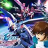 Mobile Suit Gundam SEED Battle Destiny Remastered key art featuring mecha combat and main characters