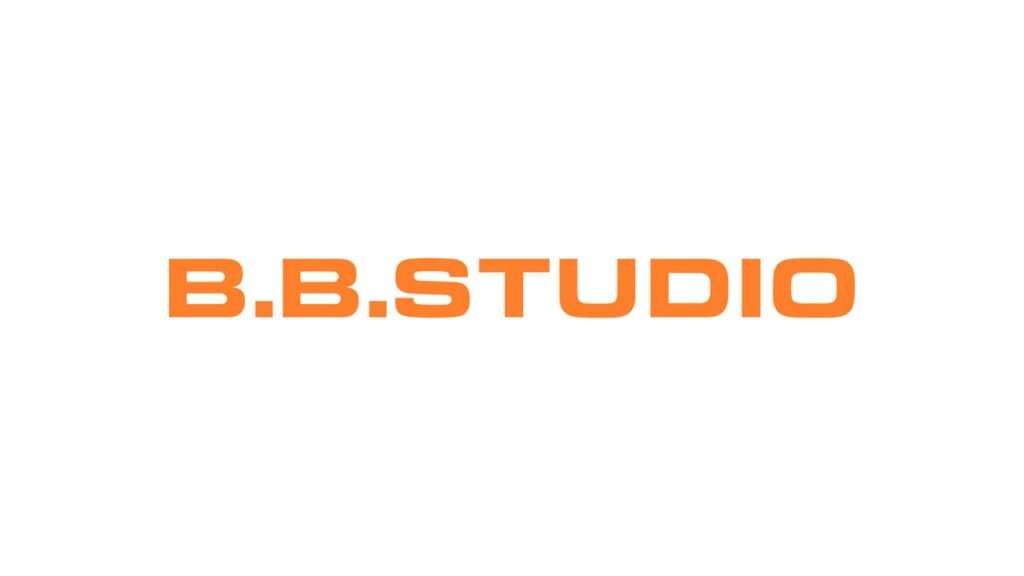 B.B. Studio logo on a white background