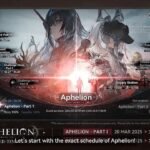 Girls' Frontline 2 Aphelion event overview screen showing modes, schedule, and event structure