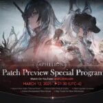 Girls' Frontline 2 Aphelion patch preview artwork announcing the special program livestream on March 12 2025