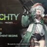 Mechty character card in Girls’ Frontline 2: Exilium, showing the support-class Elite Doll with her weapon and April 10 release date.