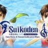 Key art for Suikoden I & II HD Remaster featuring the protagonists from both games.