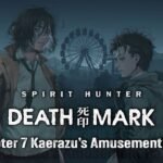 Yashiki and Mashita at Kaerazu’s foggy amusement park in the official promo for Spirit Hunter: Death Mark - Chapter 7.