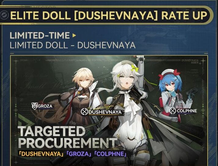 Dushevnaya’s rerun banner shared with Colphne and Groza.