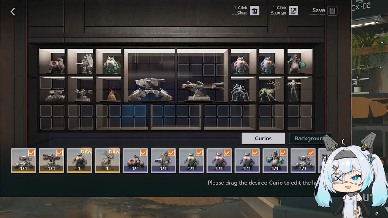 Interface of the new Enemy Collection System in Girls' Frontline 2.