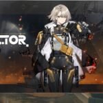 Vector character reveal in Girls’ Frontline 2 Exilium showing the Support-class SMG in a tactical outfit with short silver hair and modern combat gear.