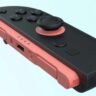Close-up of the redesigned Switch 2 Joy-Con controller with updated buttons and thumbstick