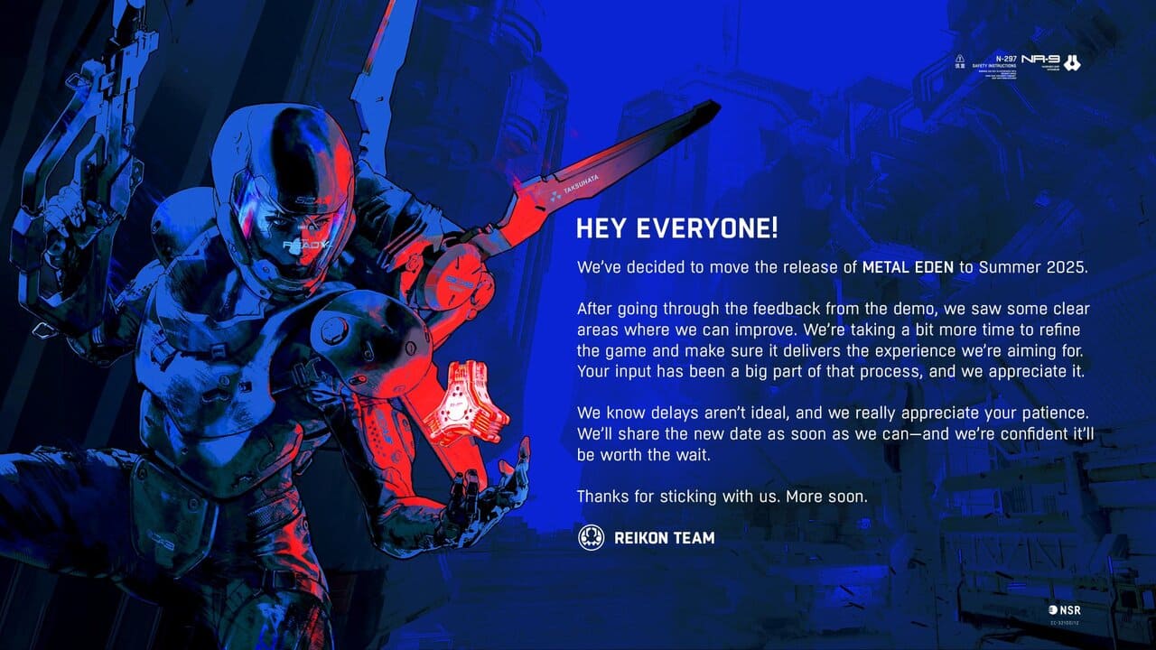 Metal Eden Delayed to Summer 2025 Following Demo Feedback