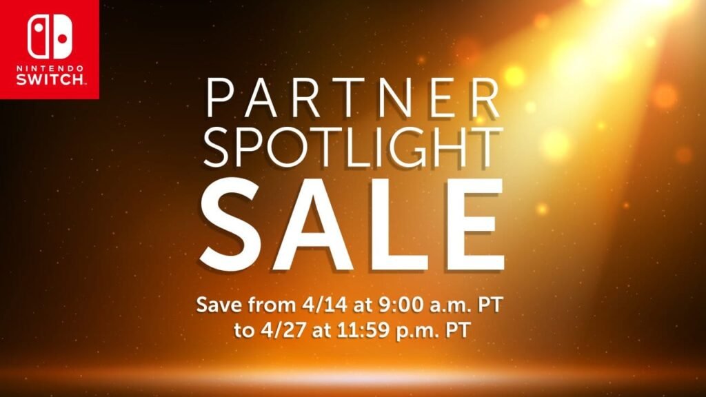 Nintendo Switch Partner Spotlight Sale promotion running April 14 through April 27