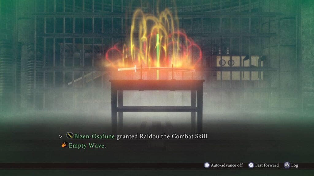 Sword alchemy in Raidou 1 HD 