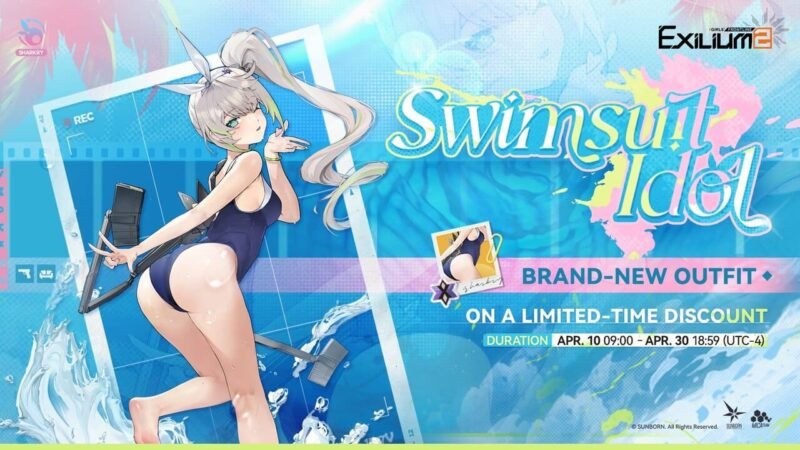 Sharkry Swimsuit Idol limited outfit showcase for the Mechty GFL2 guide boutique section