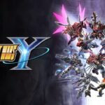 Super Robot Wars Y key art featuring multiple mecha units assembled around the game logo